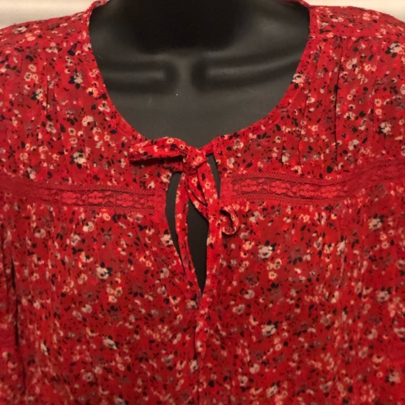 Lucky Brand Sheer Boho Top - Large NWOT - Picture 5 of 7
